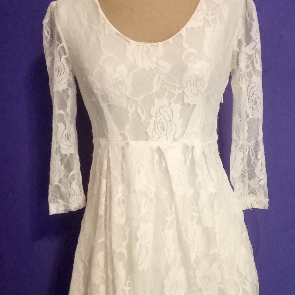 vintage shes cool White dress